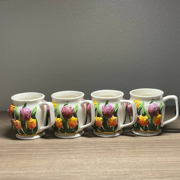 Tulip Tea/Coffee Set, 7-piece set, rare find - Picture 3 of 4
